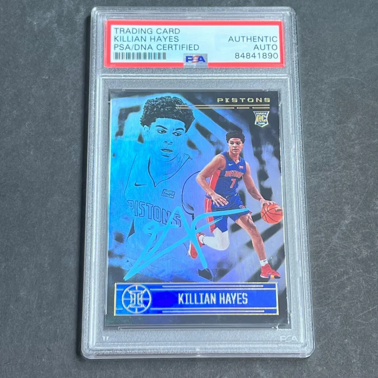 2020-21 Panini Illusions #177 Killian Hayes Signed Card AUTO PSA Slabbed RC Pist
