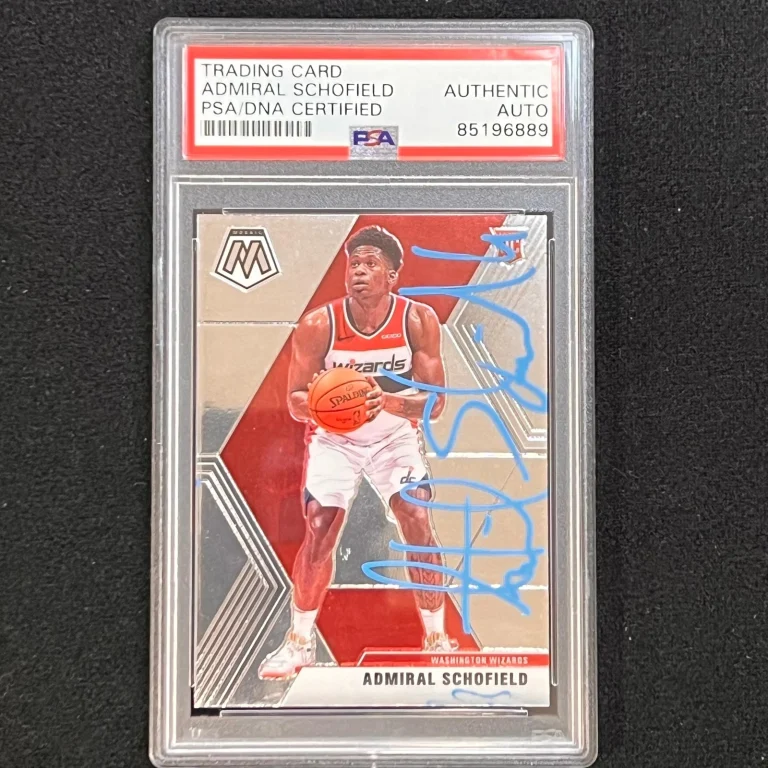 2019-20 Panini Mosaic #202 Admiral Schofield Signed Card AUTO PSA Slabbed RC Wiz