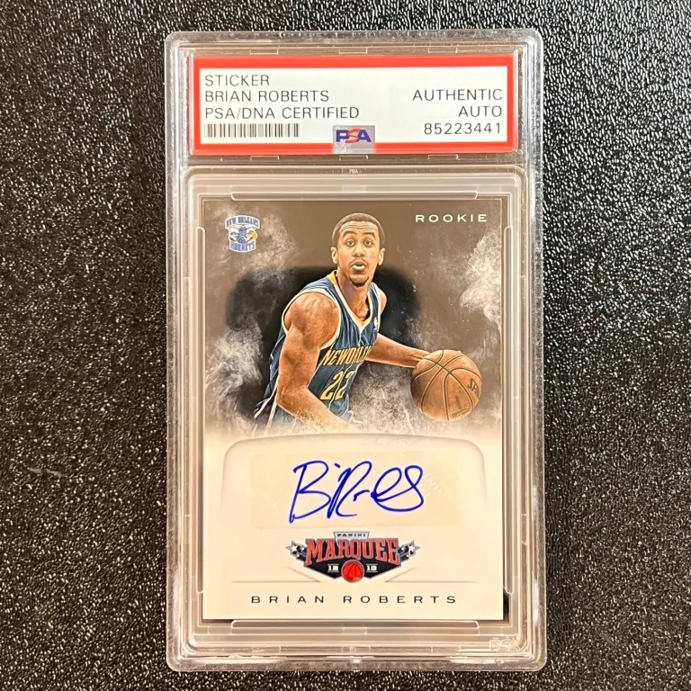 2012-13 Panini Marquee Basketball #39 Brian Roberts Signed AUTO PSA Slabbed Horn