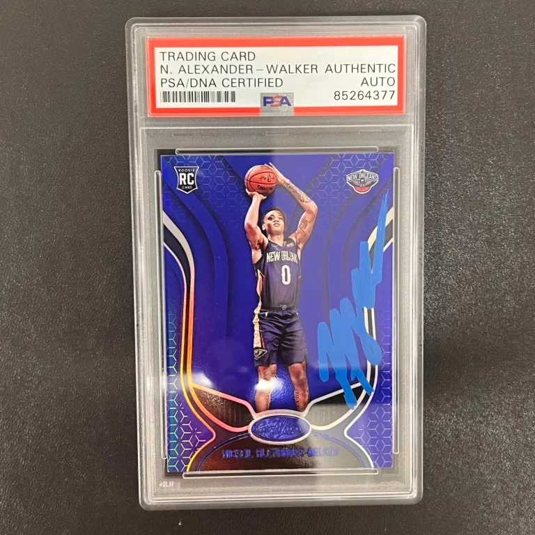 2019-20 Panini Certified #166 Nickeil Alexander Walker Signed Card AUTO PSA Slab