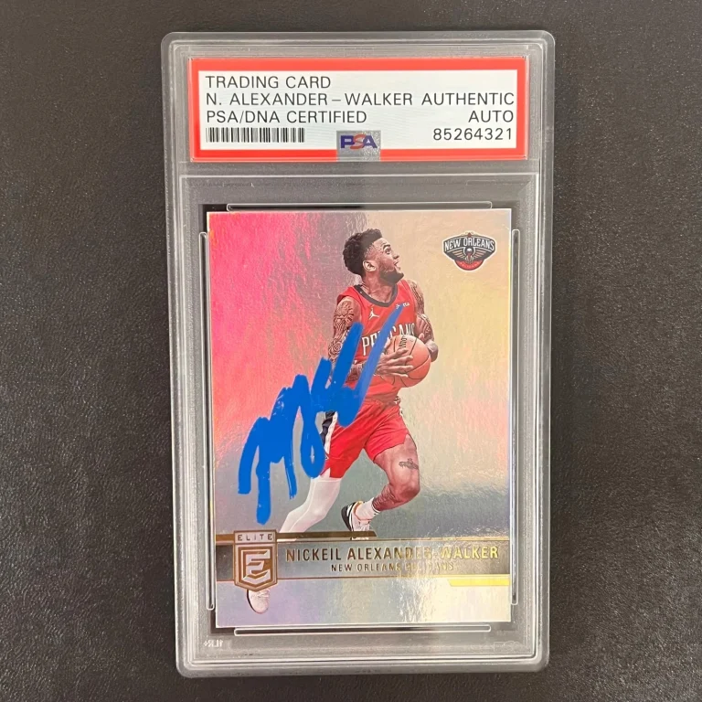 2021-22 Donruss Elite Basketball #107 Nickeil Alexander-Walker Signed Card AUTO