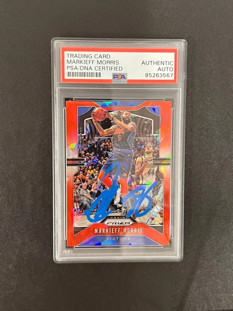 2019-2020 Panini Prizm #245 Markieff Morris Signed Card AUTO PSA Slabbed Pistons