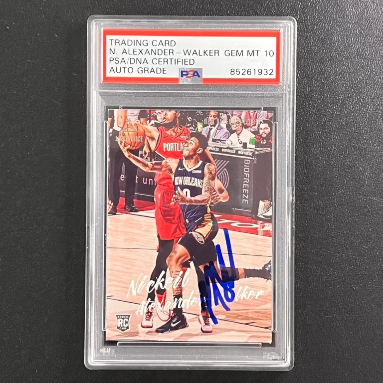 2019-20 Panini Chronicles #144 Nickeil Alexander Walker Signed Card AUTO 10 PSA