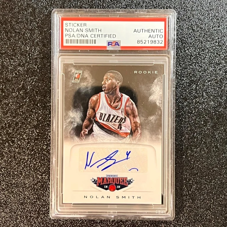 2012-13 Panini Marquee Rookie #74 Nolan Smith Signed Card AUTO PSA Slabbed Trail