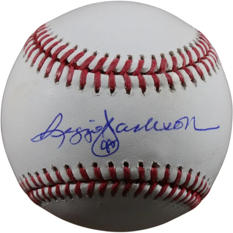 Reggie Jackson Autographed/Signed New York Yankees OML Baseball Beckett 56301
