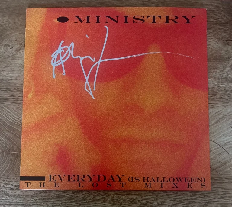 * AL JOURGENSEN * signed vinyl album * MINISTRY * EVERYDAY IS HALLOWEEN *