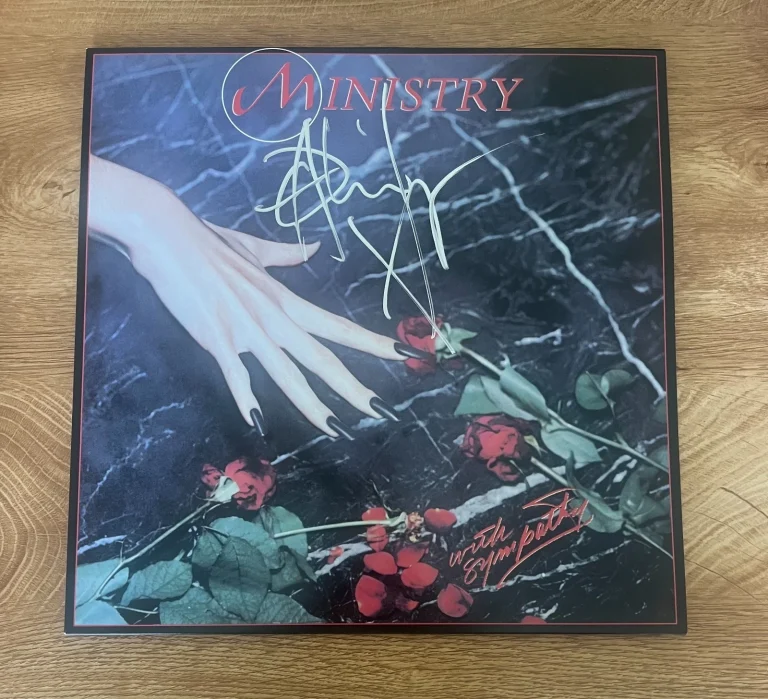 * AL JOURGENSEN * signed vinyl album * MINISTRY * WITH SYMPATHY * COA *