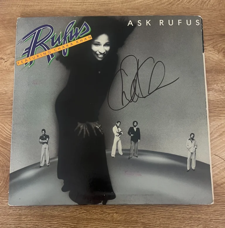 * CHAKA KHAN * signed vinyl album * ASK RUFUS * COA *