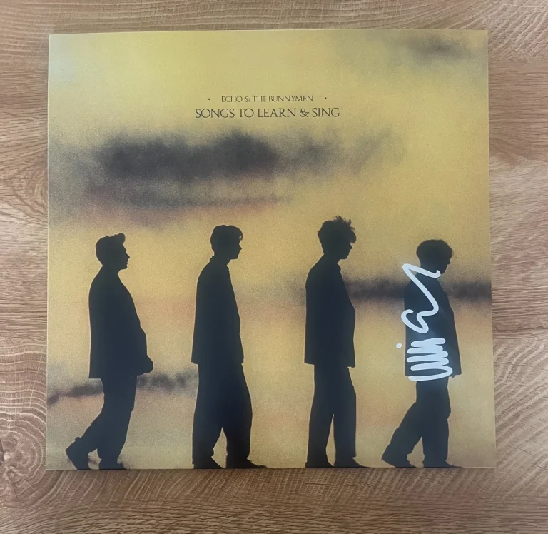 * WILL SERGEANT * signed vinyl album * ECHO & THE BUNNYMEN * SONGS TO LEARN *