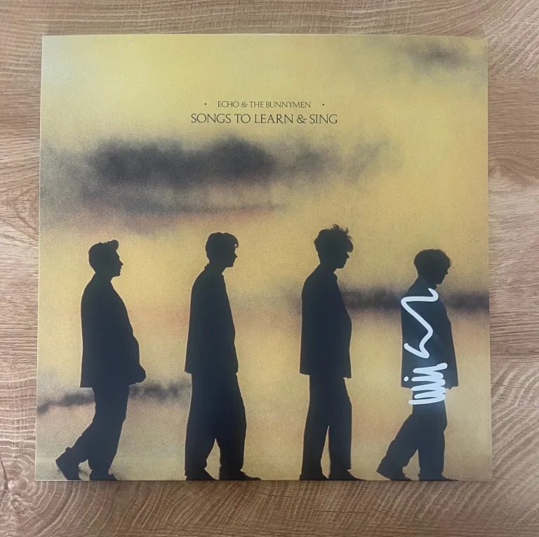 * WILL SERGEANT * signed vinyl album * ECHO & THE BUNNYMEN * SONGS TO LEARN *