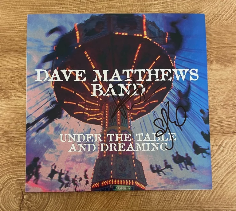 * DAVE MATTHEWS BAND * signed vinyl album * UNDER THE TABLE AND DREAMING *STEFAN