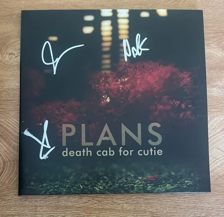 * DEATH CAB FOR CUTIE * signed vinyl album * PLANS * BEN GIBBARD * COA *