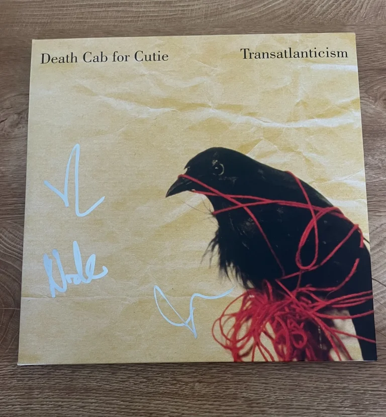 * DEATH CAB FOR CUTIE * signed vinyl album * TRANSATLANTICISM * BEN GIBBARD *