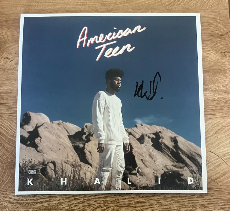 * KHALID ROBINSON * signed vinyl album * AMERICAN TEEN * COA *