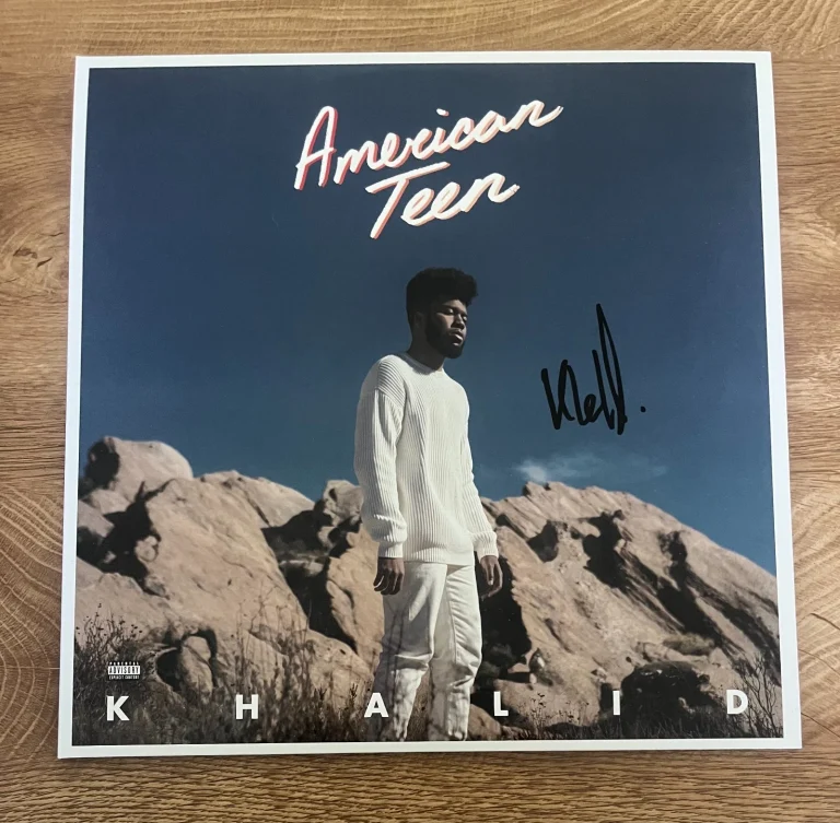 * KHALID ROBINSON * signed vinyl album * AMERICAN TEEN * COA *
