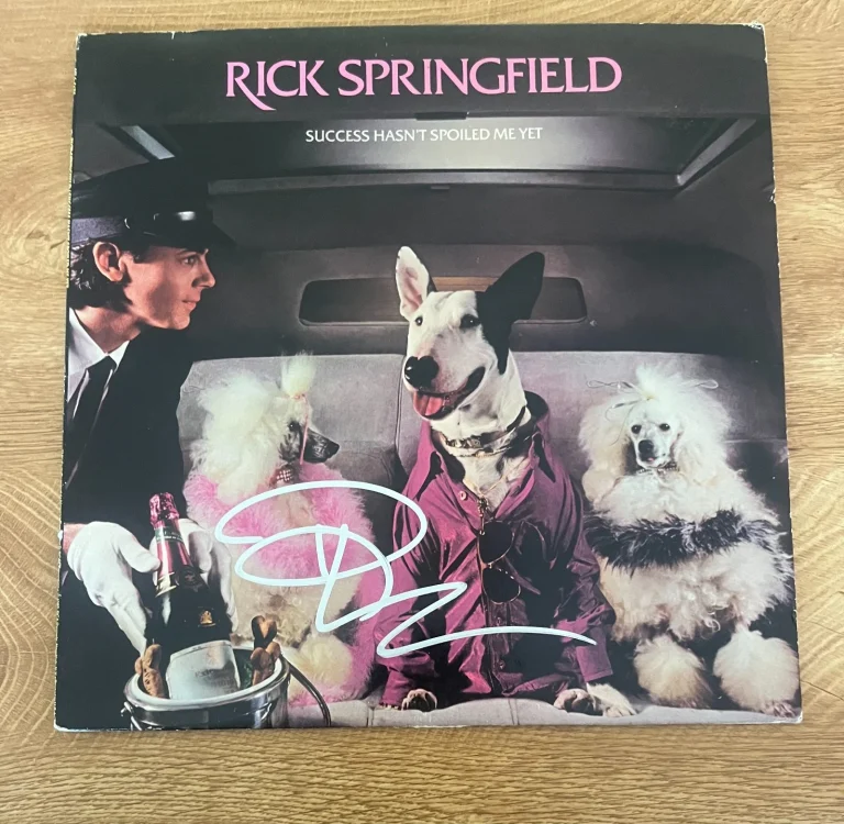 * RICK SPRINGFIELD * signed vinyl album * SUCCESS HASN'T SPOILED ME YET * COA *