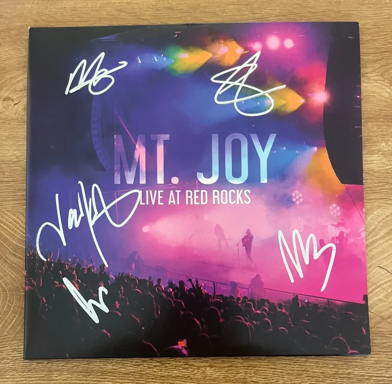 * MT. JOY * signed vinyl album * LIVE AT RED ROCKS * COA *