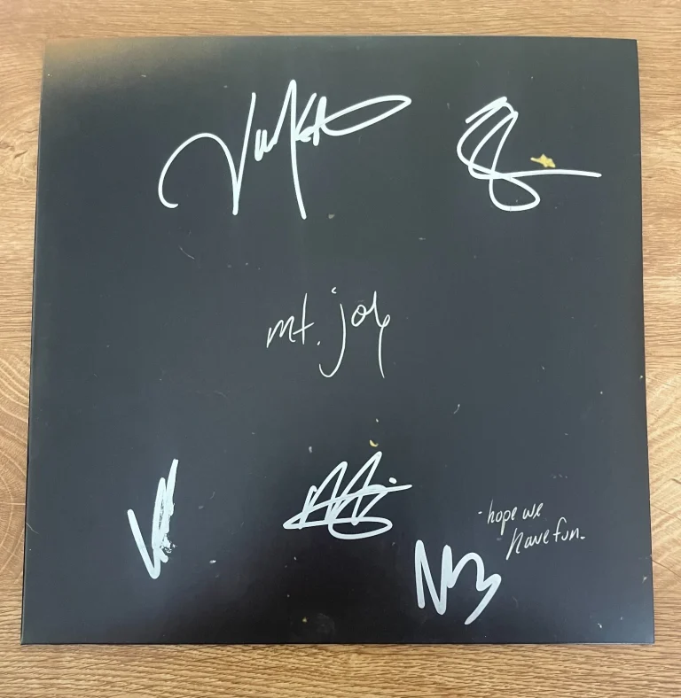 * MT. JOY * signed vinyl album * HOPE WE HAVE FUN * COA *