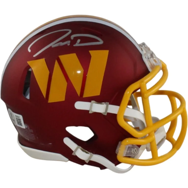 Jayden Daniels Autographed Washington Commanders ALT Mini Helmet Beckett 57967