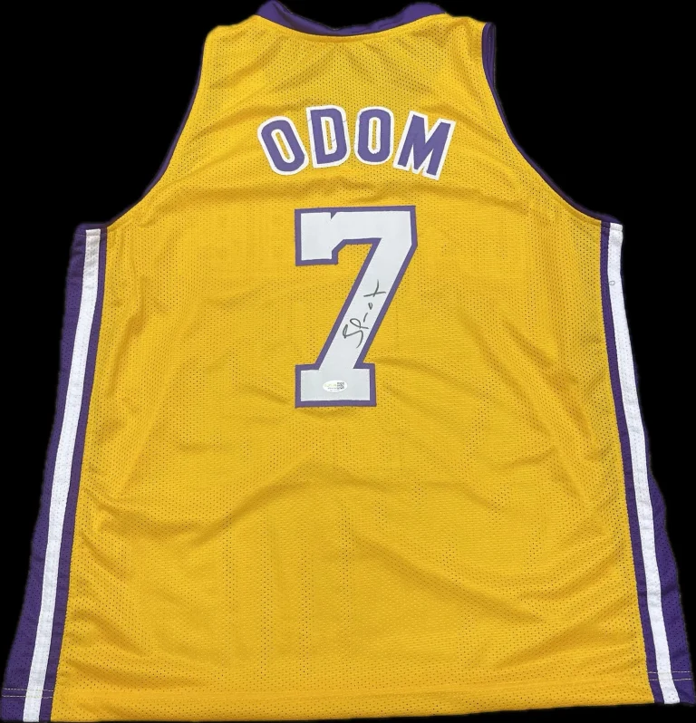 Lamar Odom Signed Jersey Los Angeles Lakers JSA Autographed