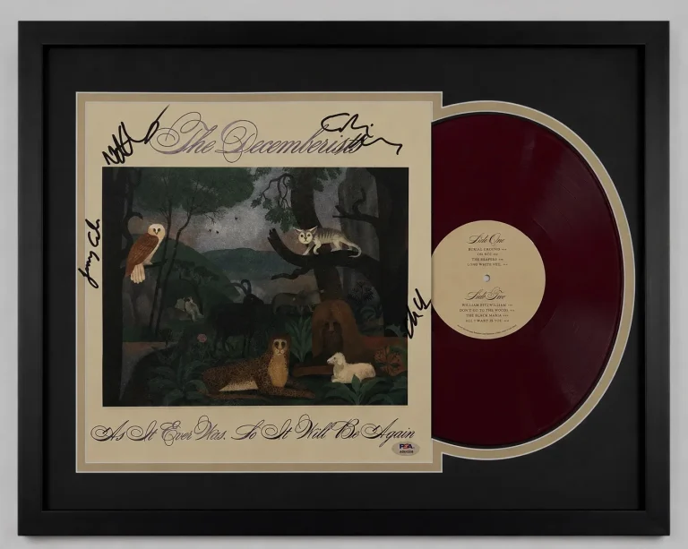 The Decemberists Signed Framed Vinyl Cover PSA As It Ever Was