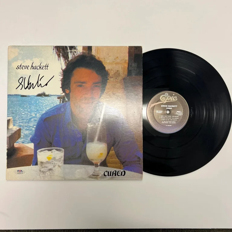 Steve Hackett Signed Cured Vinyl Album PSA Autographed