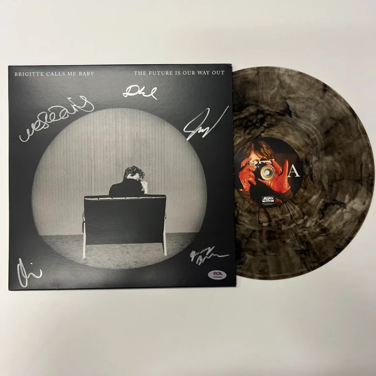 Bridgette Calls Me Baby Signed Custom Framed Vinyl Cover The Future Is Our Way O