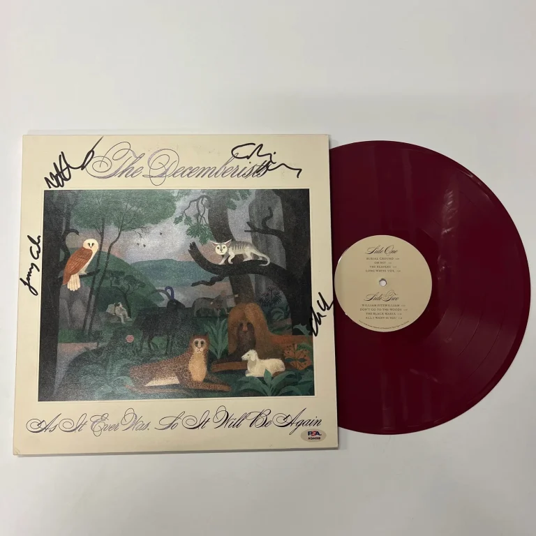 The Decemberisits Signed As It Ever Was, So It Will Be Again Vinyl Cover PSA