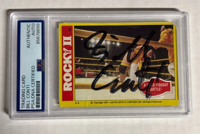 Bill Conti Signed Auto 1979 Topps Rocky 2 Card #91 Film Score Composer PSA/DNA