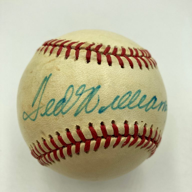 Ted Williams Signed Official American League Baseball JSA COA