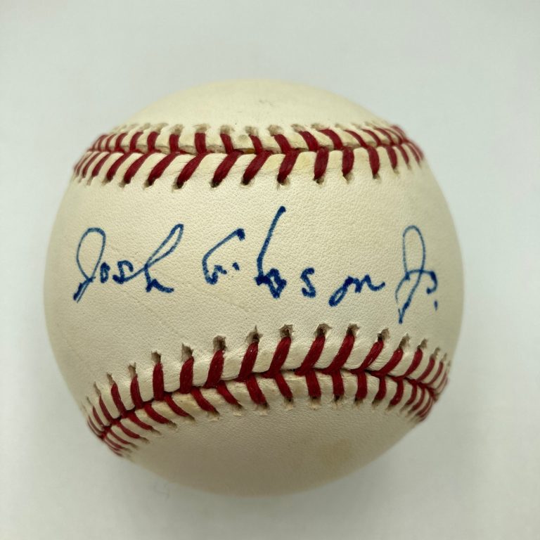 Josh Gibson Jr. Single Signed Major League Baseball Negro League JSA COA