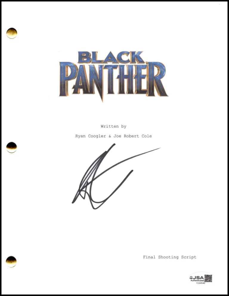 Ryan Coogler Signed Autograph Black Panther Full Script Screenplay w/ JSA COA