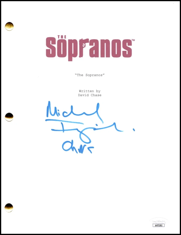Michael Imperioli Signed Autograph The Sopranos Pilot Script Screenplay JSA COA