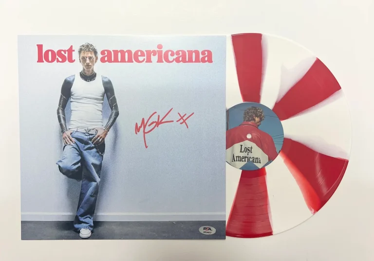 Machine Gun Kelly (MGK) Signed Lost Americana Framed Vinyl Album PSA