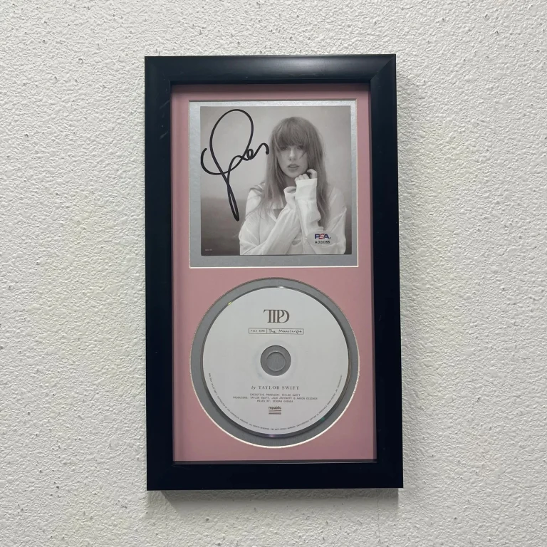 Taylor Swift Signed The Tortured Poets Department Framed Display CD Album PSA