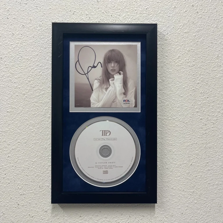 Taylor Swift Signed The Tortured Poets Department Framed Display CD Album PSA