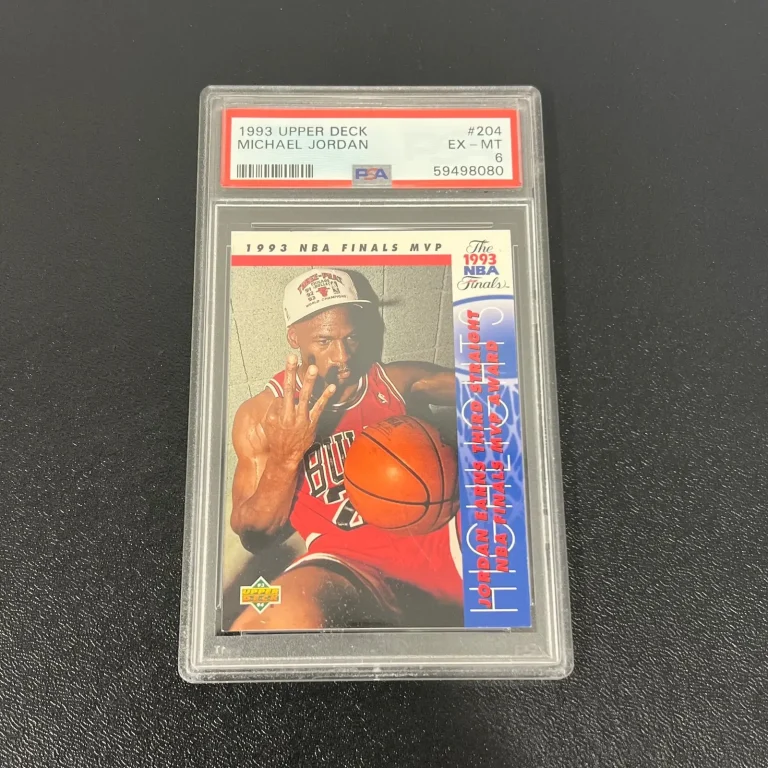 1993 Upper Deck Finals MVP #204 Michael Jordan PSA 6 Slabbed Chicago Bulls