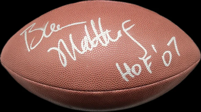 Bruce Matthews Tennessee Titans Signed Football JSA Autographed
