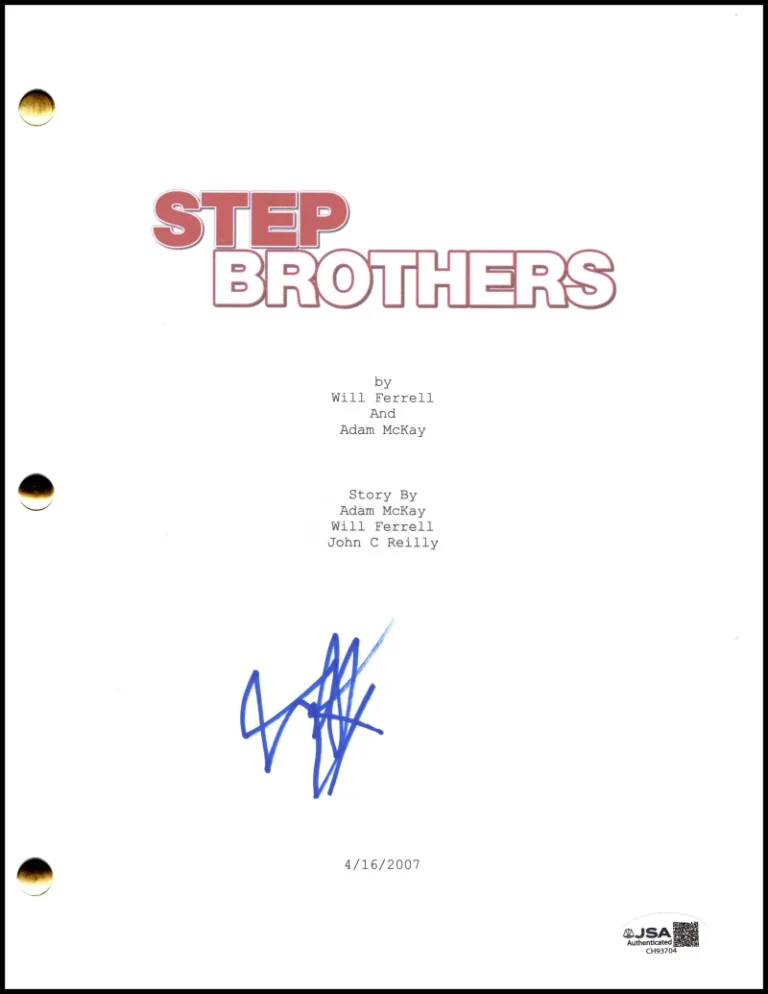 Will Ferrell Signed Autograph Step Brothers Full Script Screenplay w/ JSA COA
