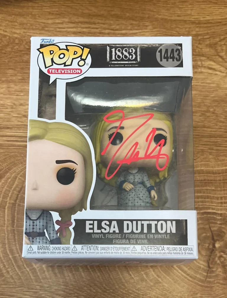 * ISABEL MAY * signed funko pop * ELSA DUTTON * 1883 * COA *