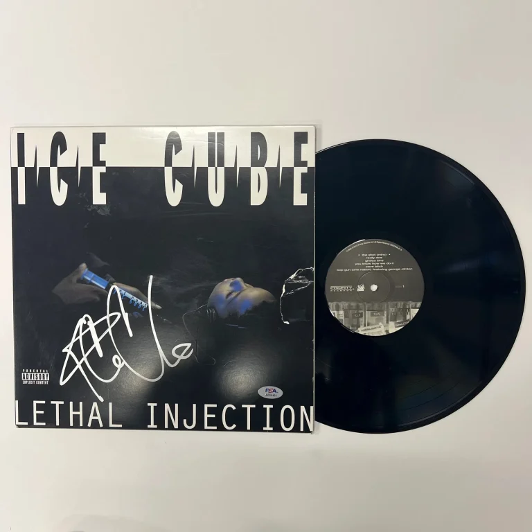 Ice Cube Signed Lethal Injection Vinyl Album PSA Autographed