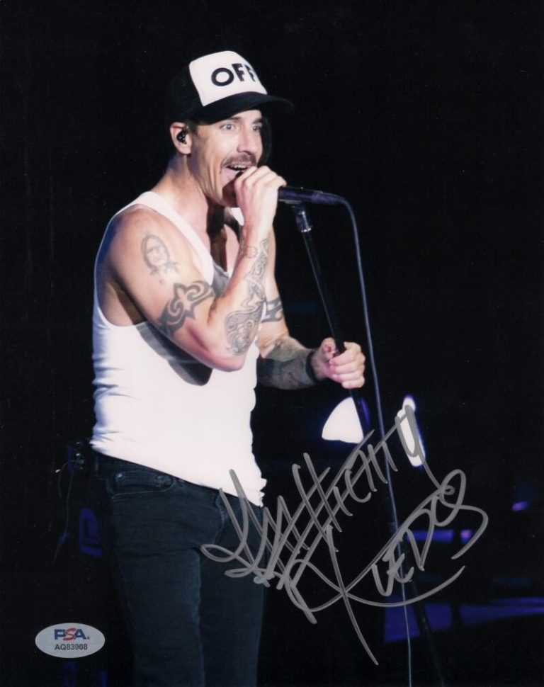 Anthony Kiedis Signed Autograph 8x10 Photo - Red Hot Chili Peppers PSA COA