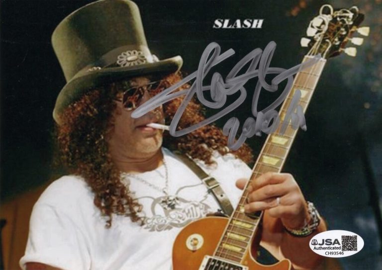 Slash Guns N Roses Signed Autograph 5x7 Photo Photograph GnR w/ JSA COA