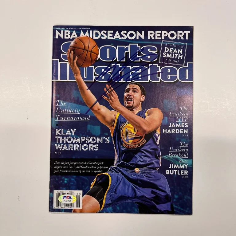 Klay Thompson Signed Sports Illustrated magazine PSA Autographed