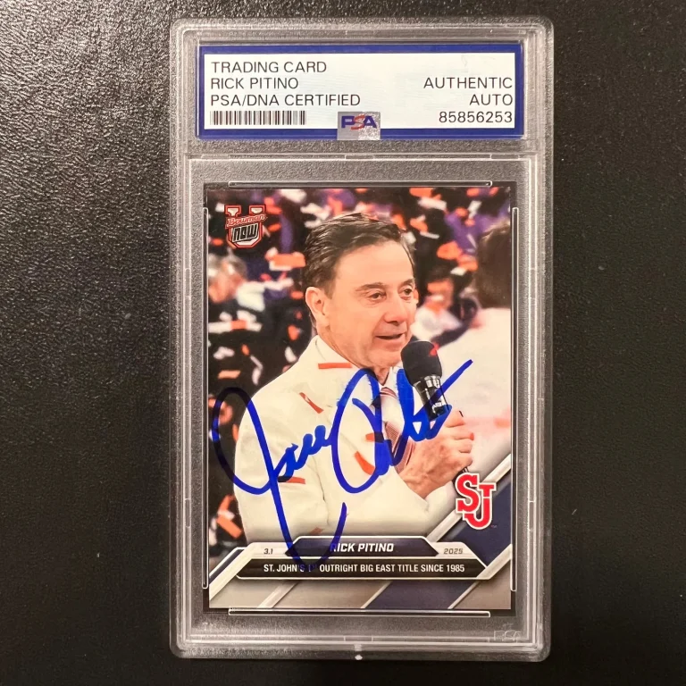 2025 Topps Bowman NEXT#77 Rick PitinoSigned Card Auto PSA Slabbed  Red Storm