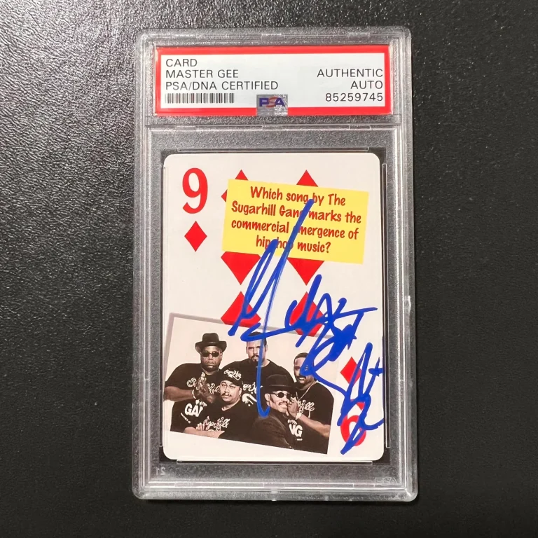 1979 Flickback Media Master Gee Signed Card Auto PSA Slabbed
