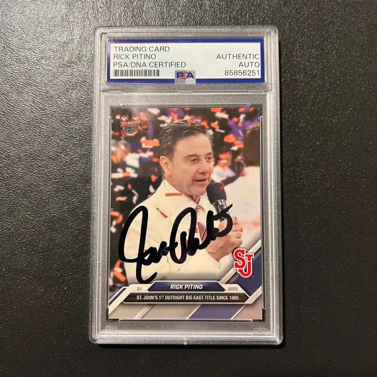 2025 Topps Bowman NEXT Rick Pitino Signed Card Auto PSA Slabbed Red Storm