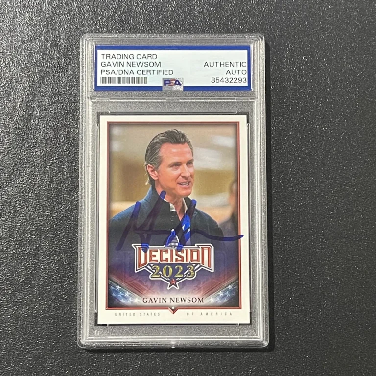 2023 Decision Gavin Newsom #238 Signed Card Auto PSA Slabbed