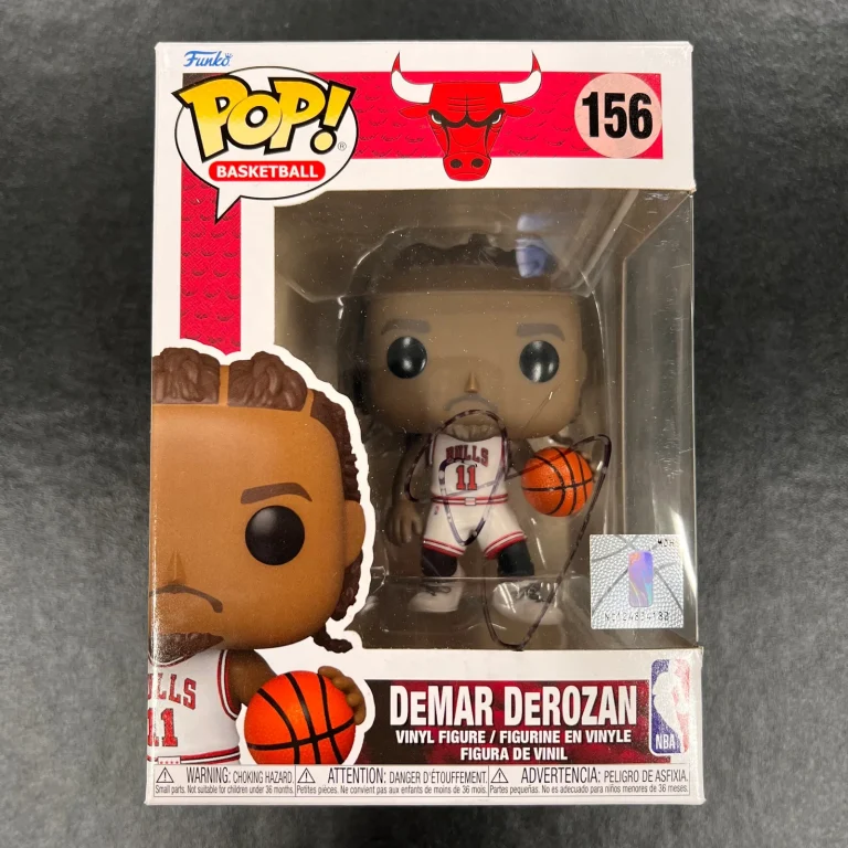 DeMar DeRozan Signed Basketball Funko Pop #156 PSA Encapsulated Autographed