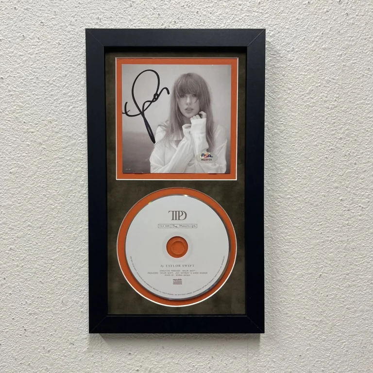 Taylor Swift signed The Tortured Poets Department (TTPD) Framed CD Album PSA